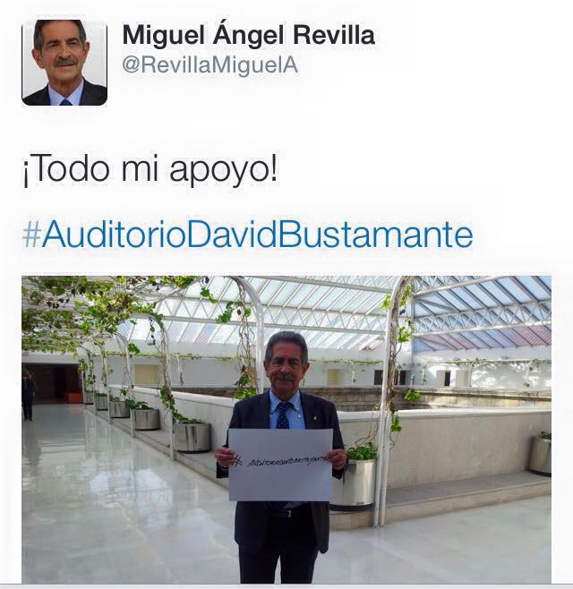 Miguel Ángel Revilla llegó a apoyar la petición por su twitter.