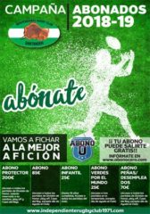 Cartel de la campaña de abonados del Senor Independiente