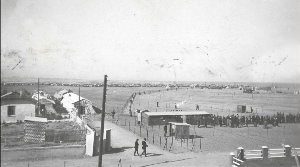 Vista general del campamento de Argelès-sur-Mer. Febrero de 1939. Colección Xatart, Memorial del Campamento de Argelès-sur-Mer.